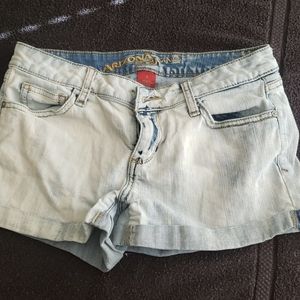 Light blue jean shorts